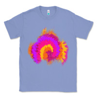 Colony Blue tie dye glitter patch Classic Tee - AdoDesignShop