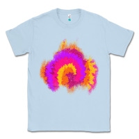 Dusty Blue tie dye glitter patch Classic Tee - AdoDesignShop
