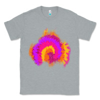 Heather Grey tie dye glitter patch Classic Tee - AdoDesignShop