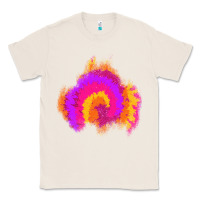 Natural tie dye glitter patch Classic Tee - AdoDesignShop