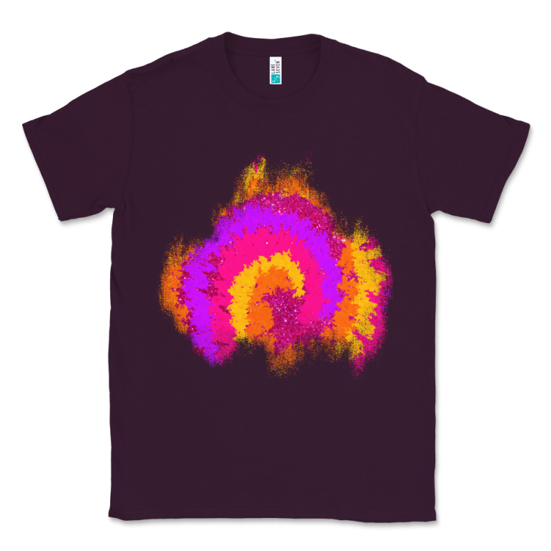 Tie Dye Glitter Patch Classic Tee by AdoDesignShop | Teevron