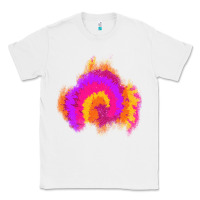White tie dye glitter patch Classic Tee - AdoDesignShop