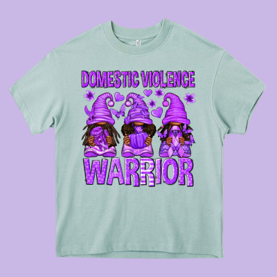 Domestic Violence Warrior Afro Gnomes Heavy Core Tee Designed By Texasbilliewilder