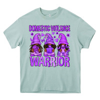 Arona Domestic Violence Warrior Afro Gnomes Heavy Core Tee - texasbilliewilder