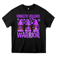 Black Domestic Violence Warrior Afro Gnomes Heavy Core Tee - texasbilliewilder