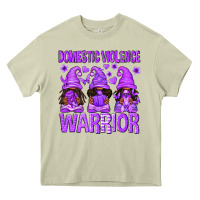 Mossy Domestic Violence Warrior Afro Gnomes Heavy Core Tee - texasbilliewilder