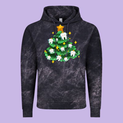 Christmas Tree With Teeth Vintage Hoodie Designed By Adodesignshop
