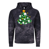 Cloud Black Christmas tree with teeth Vintage Hoodie - AdoDesignShop