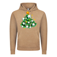 Vintage Coffee Christmas tree with teeth Vintage Hoodie - AdoDesignShop