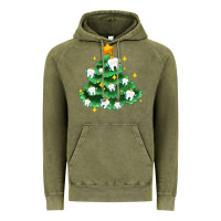 Vintage Olive Christmas tree with teeth Vintage Hoodie - AdoDesignShop