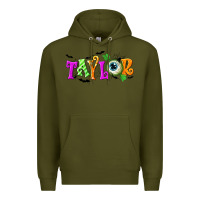 Army Green Personalized Halloween Premium Hoodie - NancyCooperArtShop
