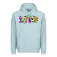 Blue Mist Personalized Halloween Premium Hoodie - NancyCooperArtShop