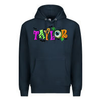 Navy Personalized Halloween Premium Hoodie - NancyCooperArtShop