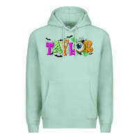Seafoam Personalized Halloween Premium Hoodie - NancyCooperArtShop