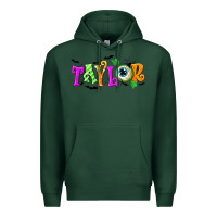 Sports Green Personalized Halloween Premium Hoodie - NancyCooperArtShop