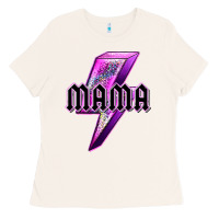 Bone mama neon leopard lightning bolt Ladies Tee - texasbilliewilder