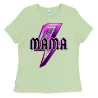 Matcha mama neon leopard lightning bolt Ladies Tee - texasbilliewilder