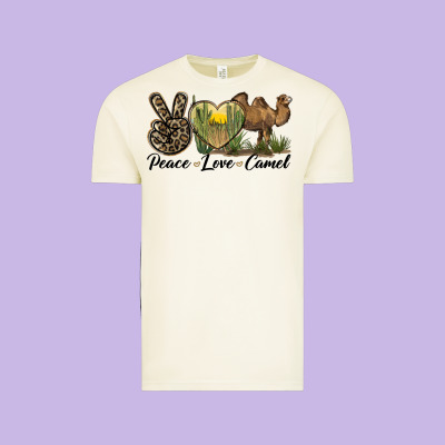 Peace Love Camel Vintage Tee Designed By Lillyallendesigns