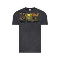 Vintage Black peace love camel Vintage Tee - LillyAllenDesigns