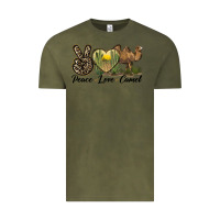 Vintage Olive peace love camel Vintage Tee - LillyAllenDesigns