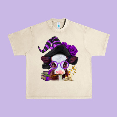Halloween Baby Calf Urban Heavy Tee Designed By Jasminsmagicworld