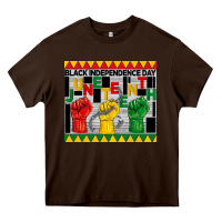 Chocolate Brown black independence day juneteenth tumbler Heavy Core Tee - BarkalooDesign