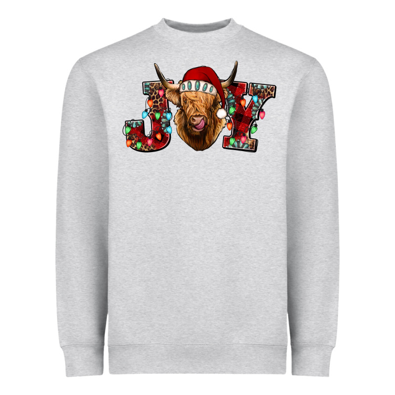 Joy Highland Cow Heavyweight Sweatshirt by Jasminsmagicworld | Teevron
