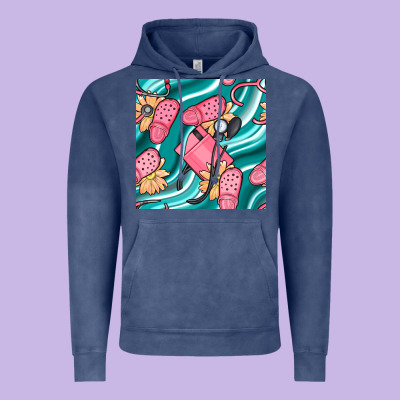 Nurse Slippers Seamless Pattern Vintage Hoodie Designed By Bundleandbundleshop