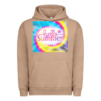 Pigment Burro Hello Summer Tie Dye Tumbler Urban Hoodie - CowCowDesign