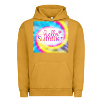 Pigment Peanut Butter Hello Summer Tie Dye Tumbler Urban Hoodie - CowCowDesign