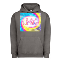 Pigment Tornado Hello Summer Tie Dye Tumbler Urban Hoodie - CowCowDesign