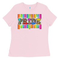 Bubblegum Pink pride barcode Ladies Tee - Zillion Design Studio