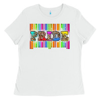 White pride barcode Ladies Tee - Zillion Design Studio