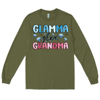 Army Green glamma glam grandma Long Sleeve Tee - MaliasSmallBusiness