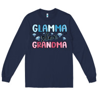 Navy glamma glam grandma Long Sleeve Tee - MaliasSmallBusiness