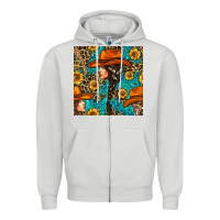 Western Girl Hair Clasp And Sunflower With Leopard And Glitter Seamles Zipper Hoodie | Teevron