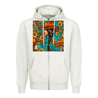 Oatmeal Heather Western Girl Hair Clasp And Sunflower With Leopard And Glitter Seamles Zipper Hoodie - BundleAndBundleShop