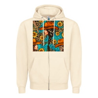 Sandshell Western Girl Hair Clasp And Sunflower With Leopard And Glitter Seamles Zipper Hoodie - BundleAndBundleShop