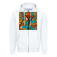 White Western Girl Hair Clasp And Sunflower With Leopard And Glitter Seamles Zipper Hoodie - BundleAndBundleShop