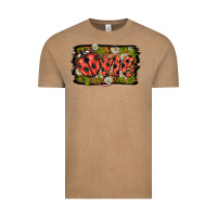 Vintage Coffee ladybug one background Vintage Tee - BarkalooDesign