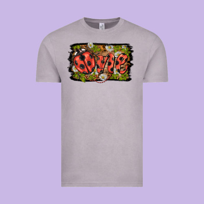 Ladybug One Background Vintage Tee Designed By Barkaloodesign