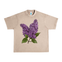 French Oak Purple Lilac Flower Illustrations Urban Heavy Tee - LillyAllenDesigns