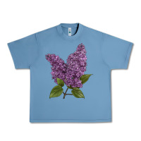 Pebble Blue Purple Lilac Flower Illustrations Urban Heavy Tee - LillyAllenDesigns