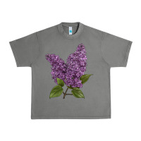 Tornado Purple Lilac Flower Illustrations Urban Heavy Tee - LillyAllenDesigns