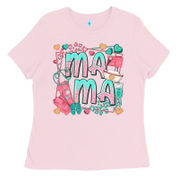 Bubblegum Pink mama nurse Ladies Tee - texasbilliewilder