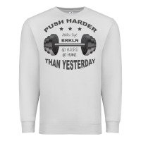 Dove Grey push harder Premium Sweatshirt - Bettercallsaul