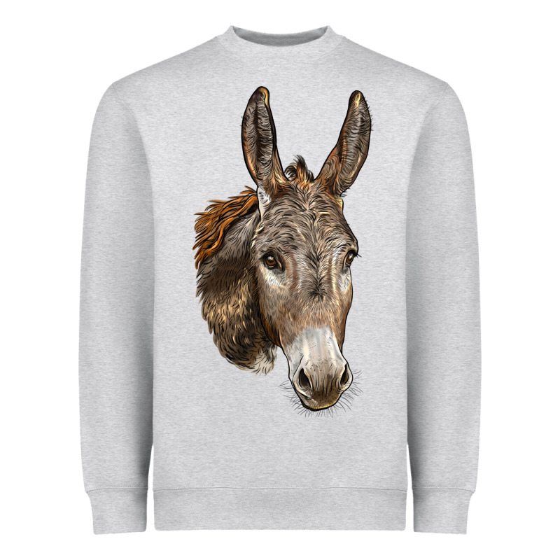 Andalusian Donkey Face Heavyweight Sweatshirt by LillyAllenDesigns | Teevron