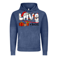 Vintage Denim Christmas love  dentist Vintage Hoodie - AdoDesignShop