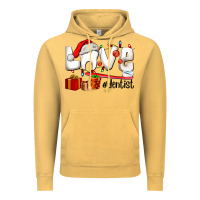 Vintage Mustard Christmas love  dentist Vintage Hoodie - AdoDesignShop