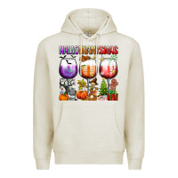 Oatmeal Heather hallothanksmas Premium Hoodie - texasbilliewilder